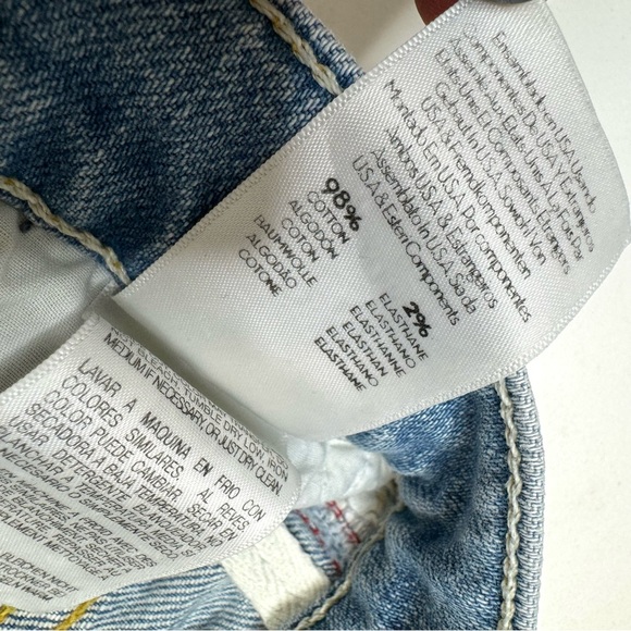 MOTHER Easy Does It Shorts Thanks Again Racer Striped Raw Hem Anchor Nautical 28 - Picture 10 of 14